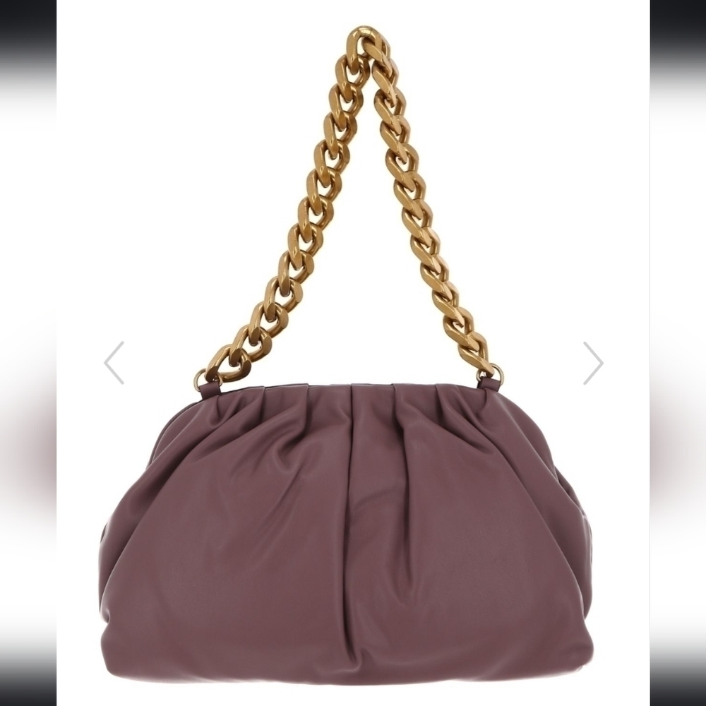 NWT DKNY Presley Vegan Leather Chain Shoulder Bag Vintage Rose - Picture 12 of 17